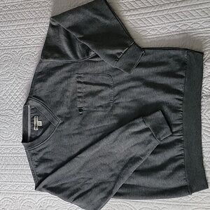 Weatherman Men's Gray V-Neck Sweatshirt